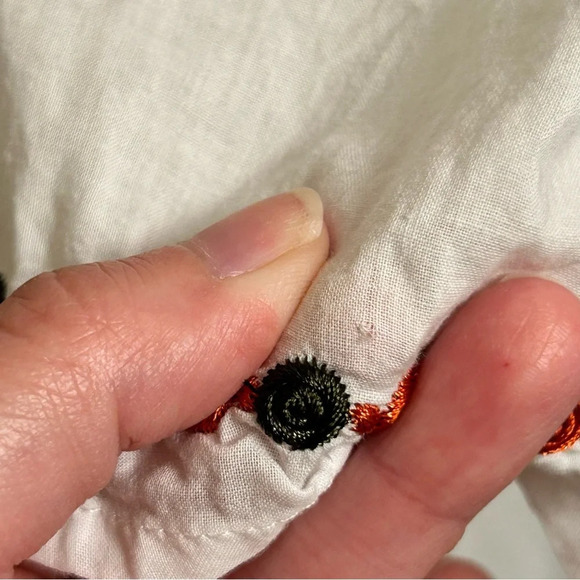 Esley Embroidered Lined Tunic Top 100% Linen Women’s M Boho Lagenlook Hippie - Picture 9 of 10